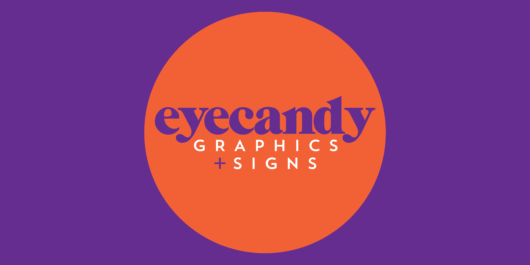 Eyecandy Logos Orange On Puple